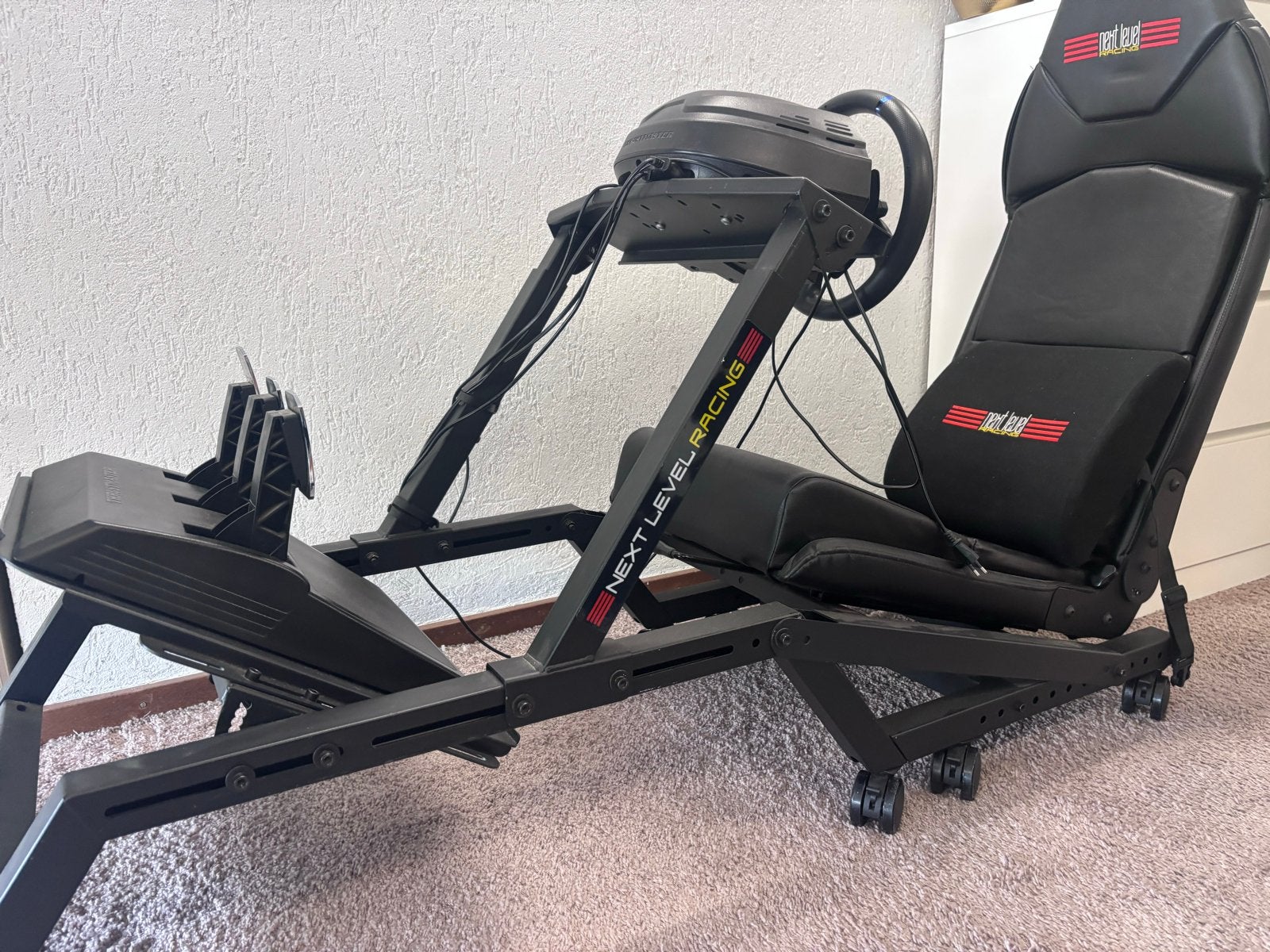 Next Level Racing F-GT racestoel,ThrustmasterT300GT,Playseat, Ophalen, Overige merken, Gebruikt