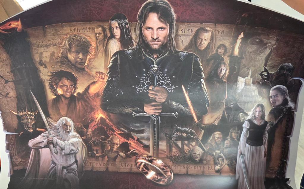 Lord of the Rings filmposter, Ophalen, Zo goed als nieuw, A1 t/m A3, Film en Tv