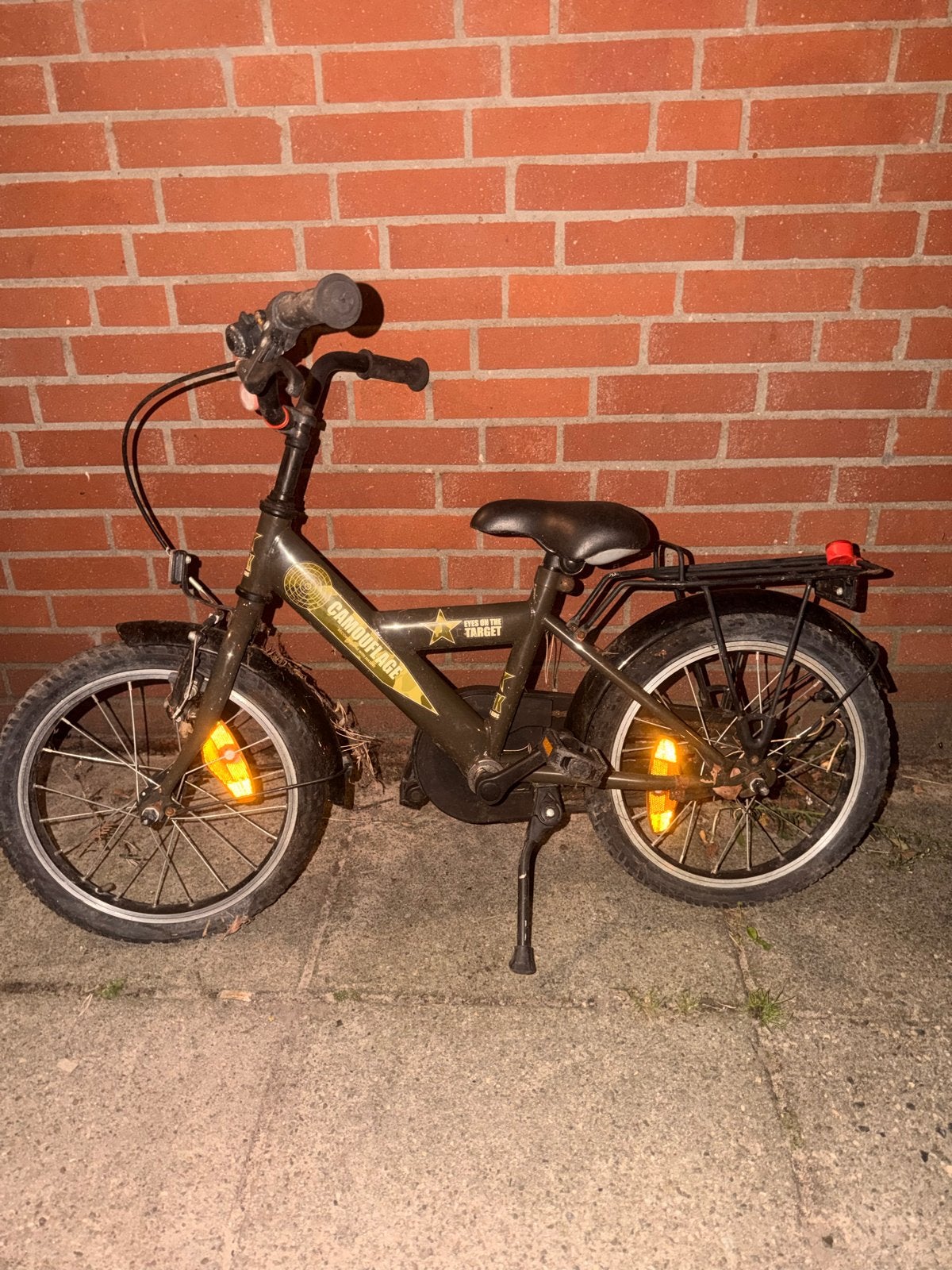Stoere kinderfiets 16 inch - Gebruikt, Ophalen, Gebruikt, Terugtraprem, 16 tot 20 inch