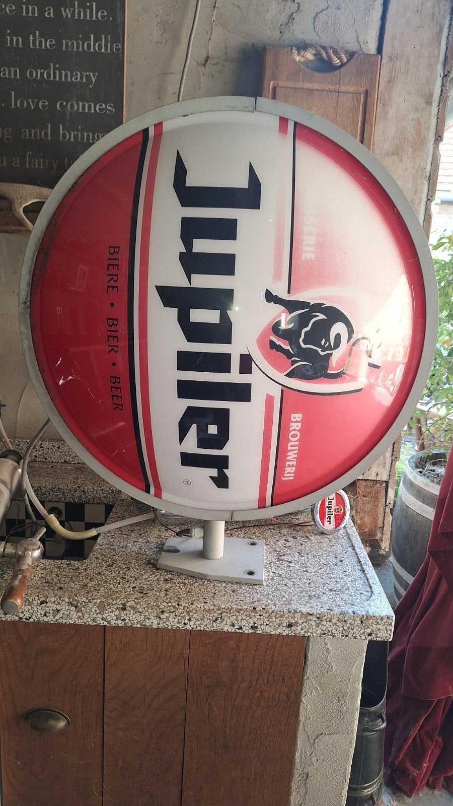 Jubileum Jupiler Lichtbak - Verlichte Reclame (70 cm), Ophalen