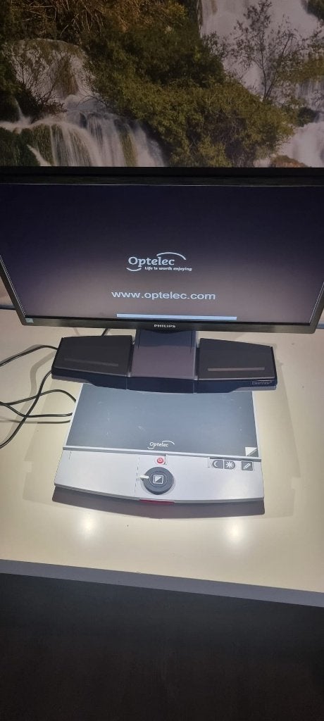Optelec ClearView+ beeldschermloep compleet en werkend, Ophalen, Zo goed als nieuw, Vergrootglas of Loep