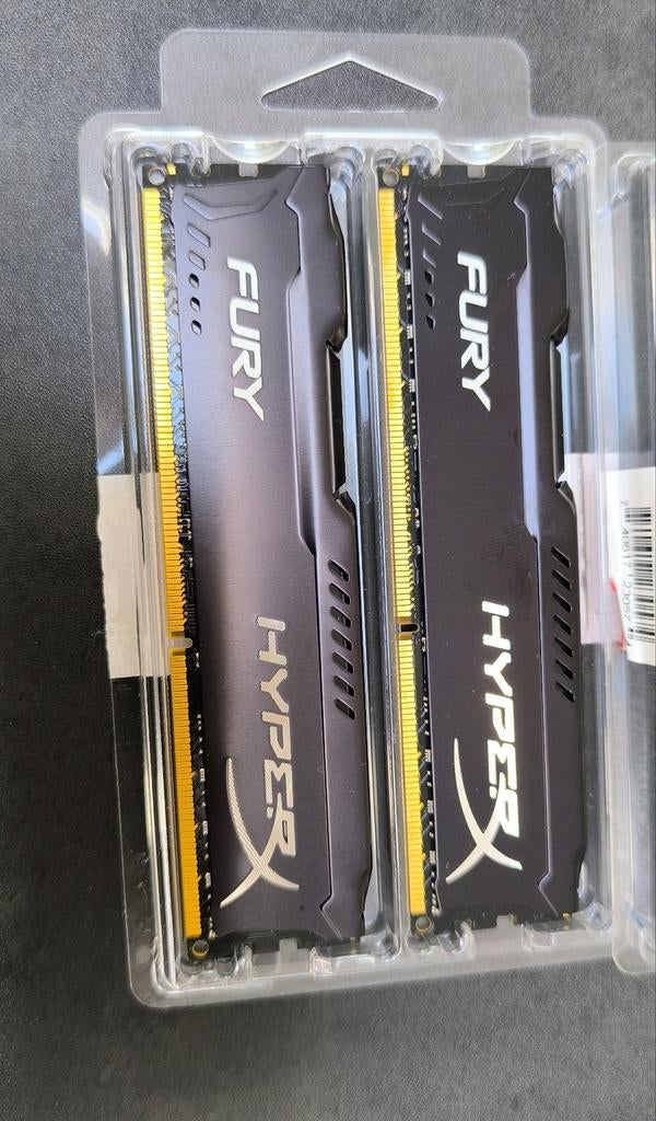 Kingston HyperX Fury 16GB (2x8GB) DDR3, Computers en Software, RAM geheugen, DDR3, Ophalen of Verzenden, Zo goed als nieuw, Desktop