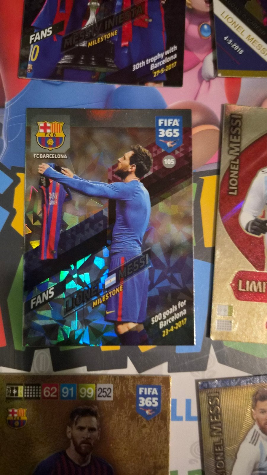 9x messi, Ophalen of Verzenden, Zo goed als nieuw, Meerdere plaatjes