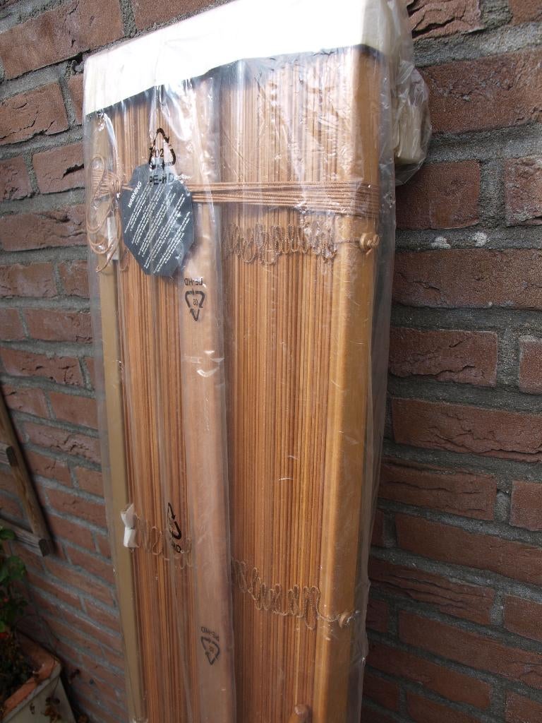 Houten Jaloezieën, Huis en Inrichting, Ophalen, 100 tot 150 cm, Bruin, Zo goed als nieuw
