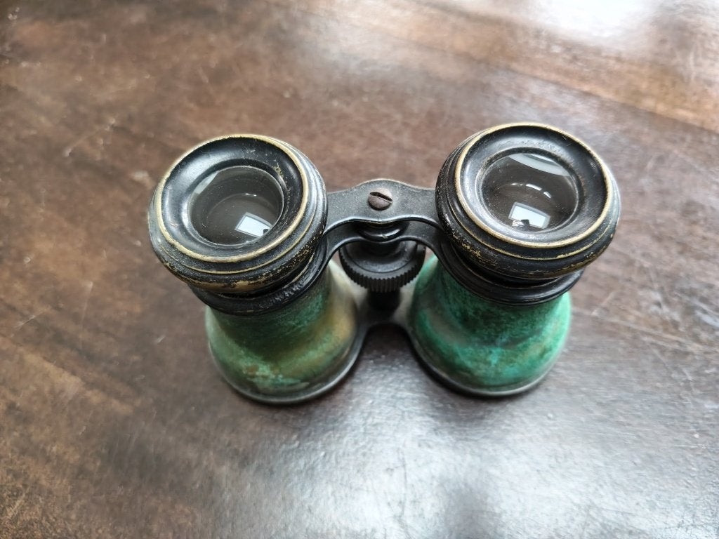 Antieke messing operakijker (circa 1900), Ophalen of Verzenden, Gebruikt, Minder dan 8x, Overige typen