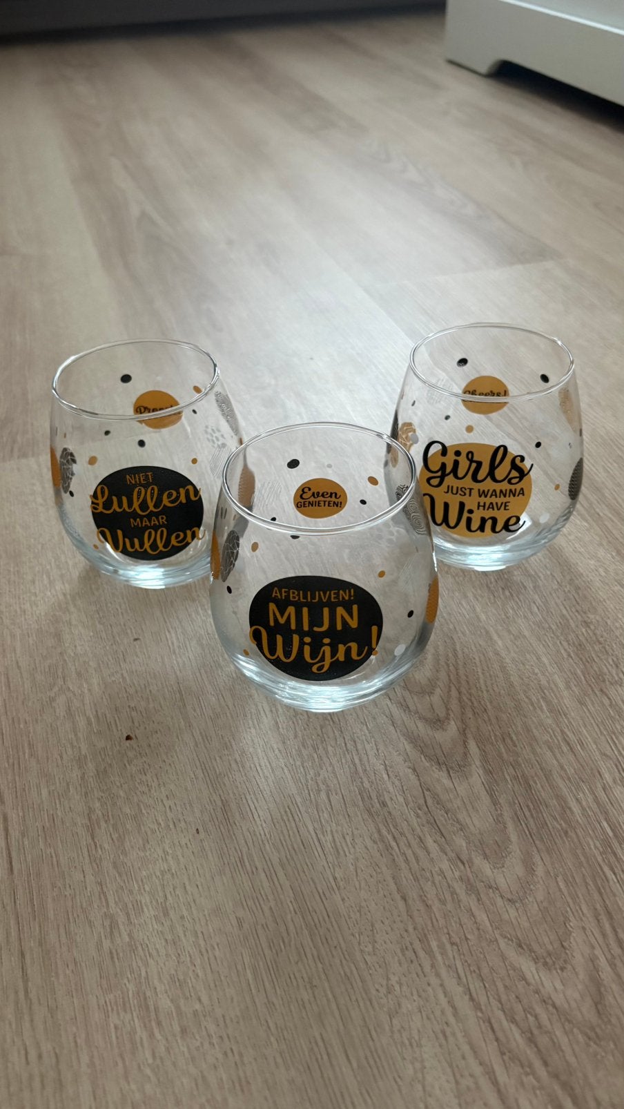 3 glazen, Ophalen of Verzenden, Zo goed als nieuw, Overige typen