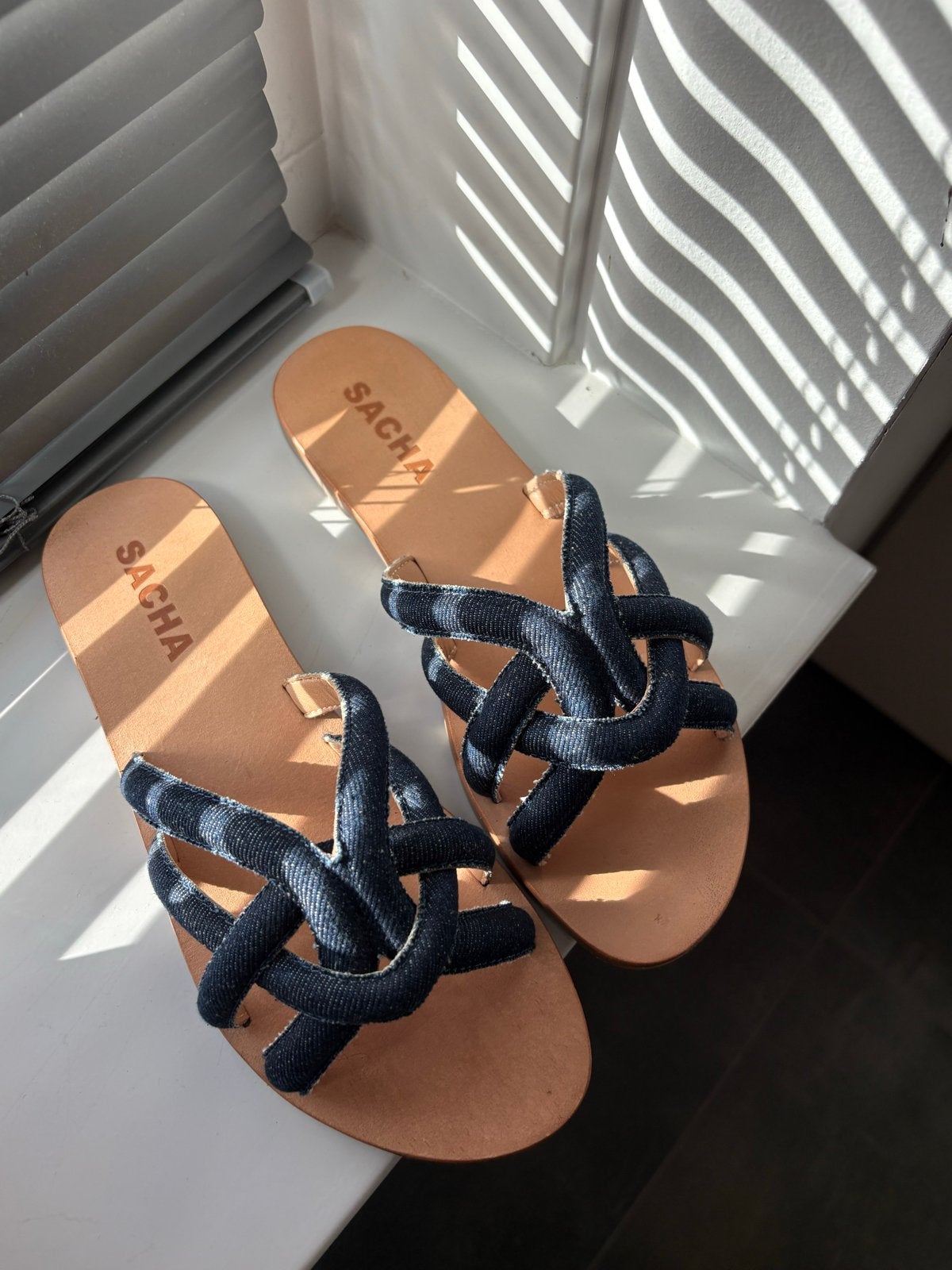 Sacha denim sandalen maat 39, Ophalen of Verzenden, Zo goed als nieuw, Blauw, Sandalen of Muiltjes