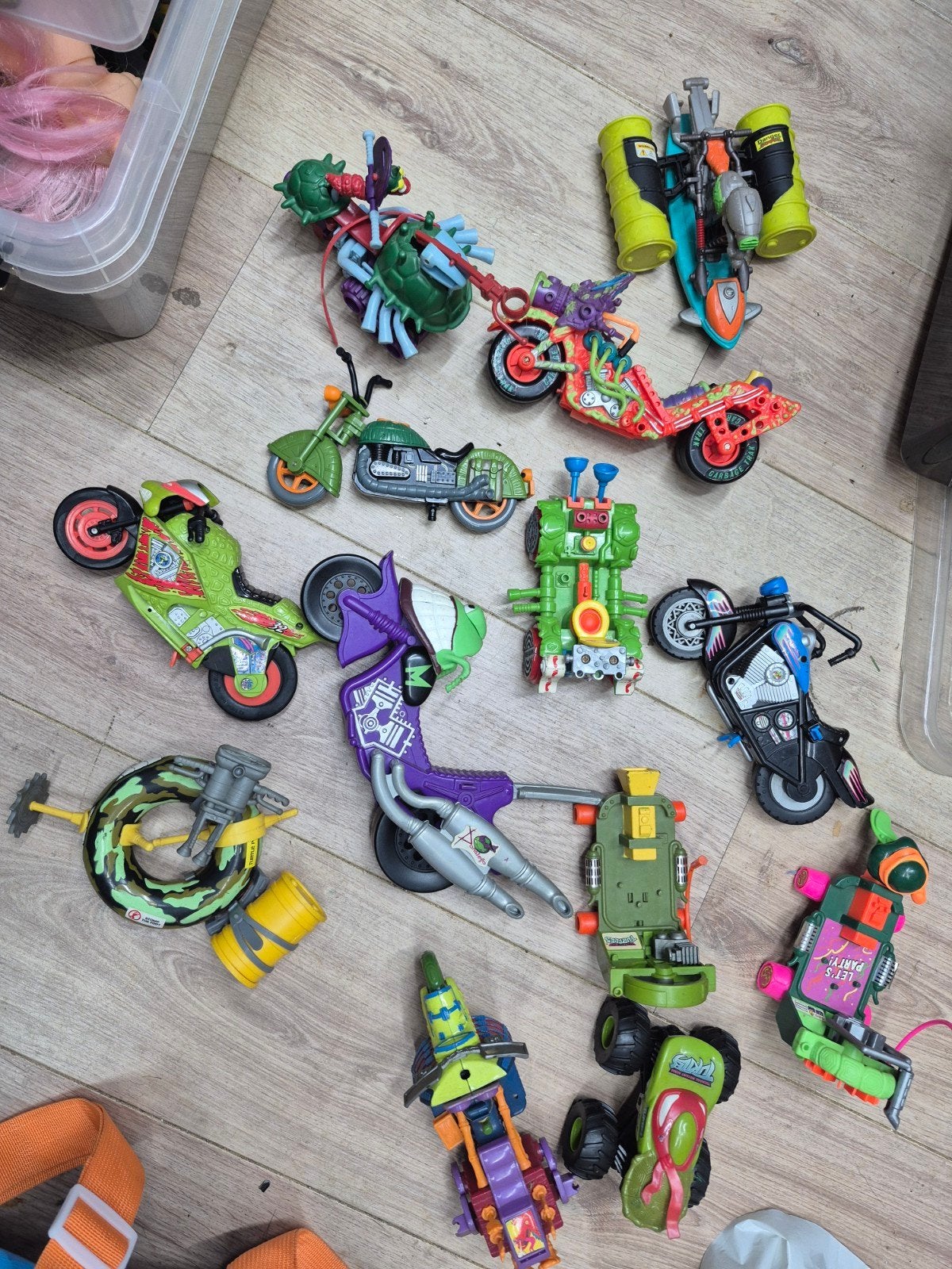 Vintage Teenage Mutant Ninja Turtles Voertuigen Collectie, Kinderen en Baby's, Speelgoed | Speelgoedvoertuigen, Ophalen of Verzenden
