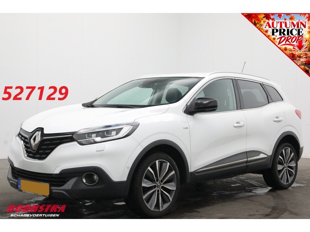 Renault Kadjar 1.5 dCi Bose Cruise Navi Camera PDC Clima Blu, Gebruikt, 4 cilinders, Leder en Stof, Wit