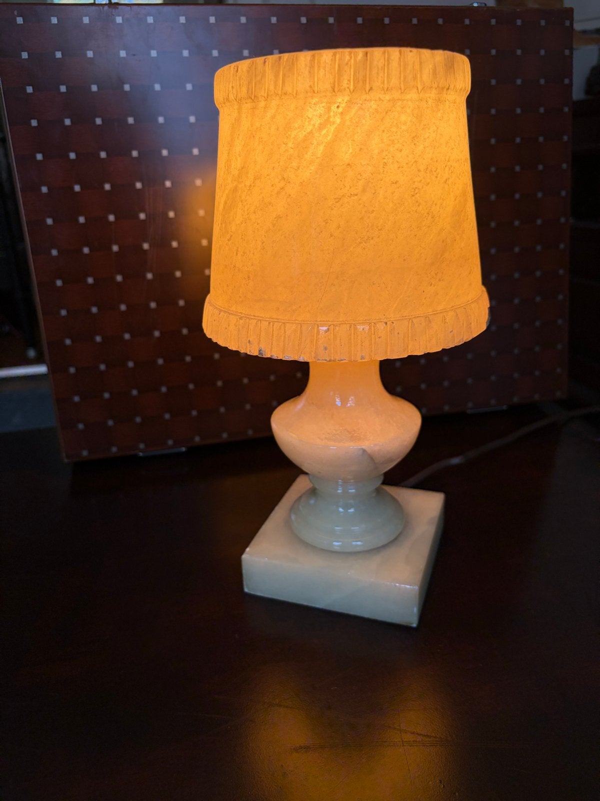 Vintage Massief Onyx Tafellamp (Spaans, jaren 70/80), Ophalen