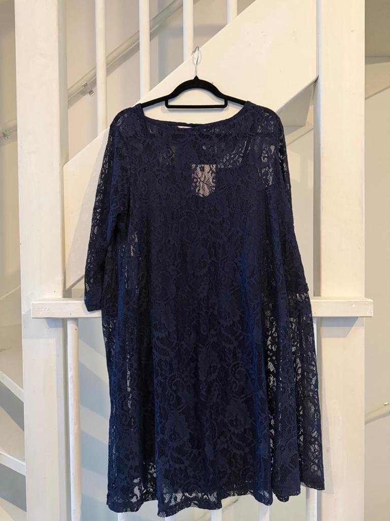 ONLY Kanten Jurk - Maat 46/48, Kleding | Dames, Blauw, Maat 46/48 (XL) of groter, Nieuw, Ophalen of Verzenden