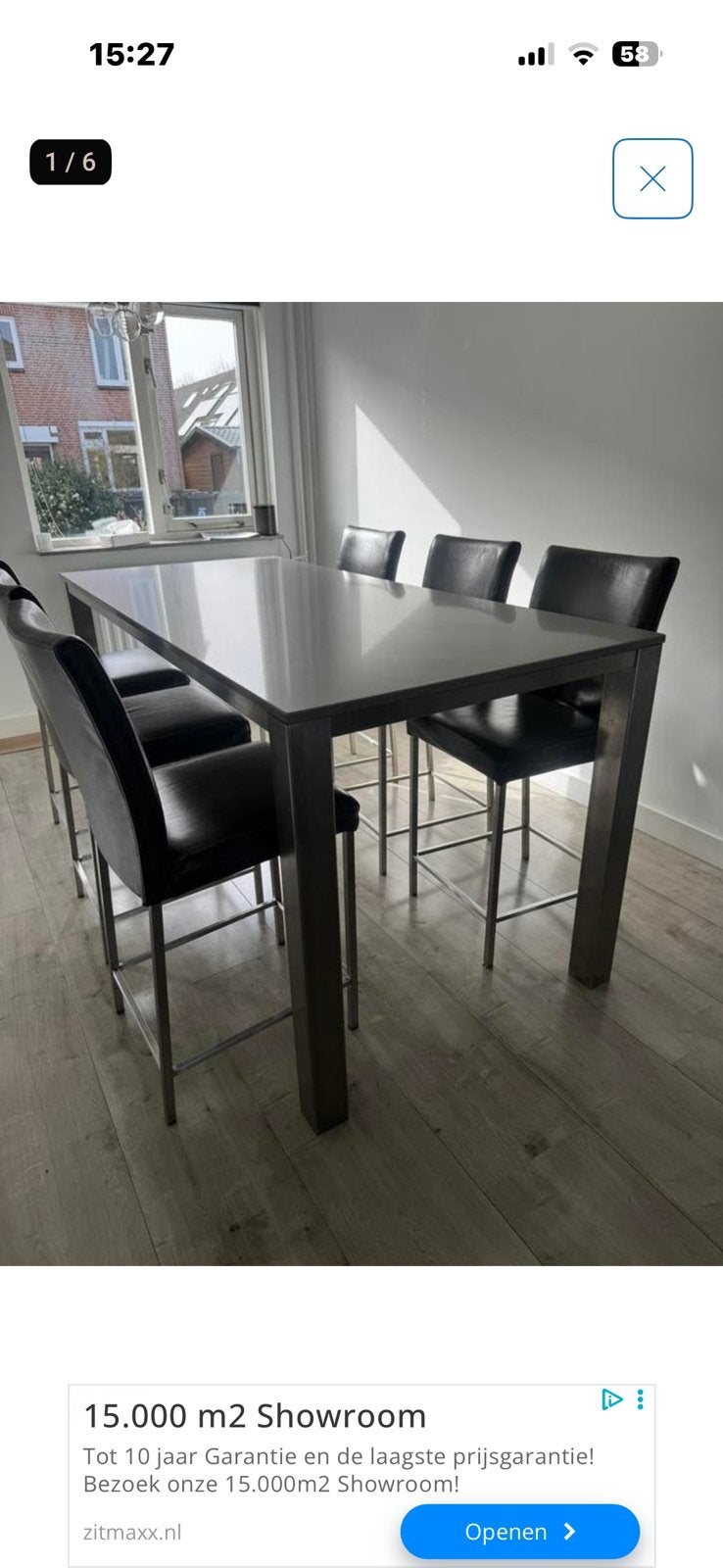 Bartafel cesarstone 200 x 90 x 93, Ophalen, Zo goed als nieuw