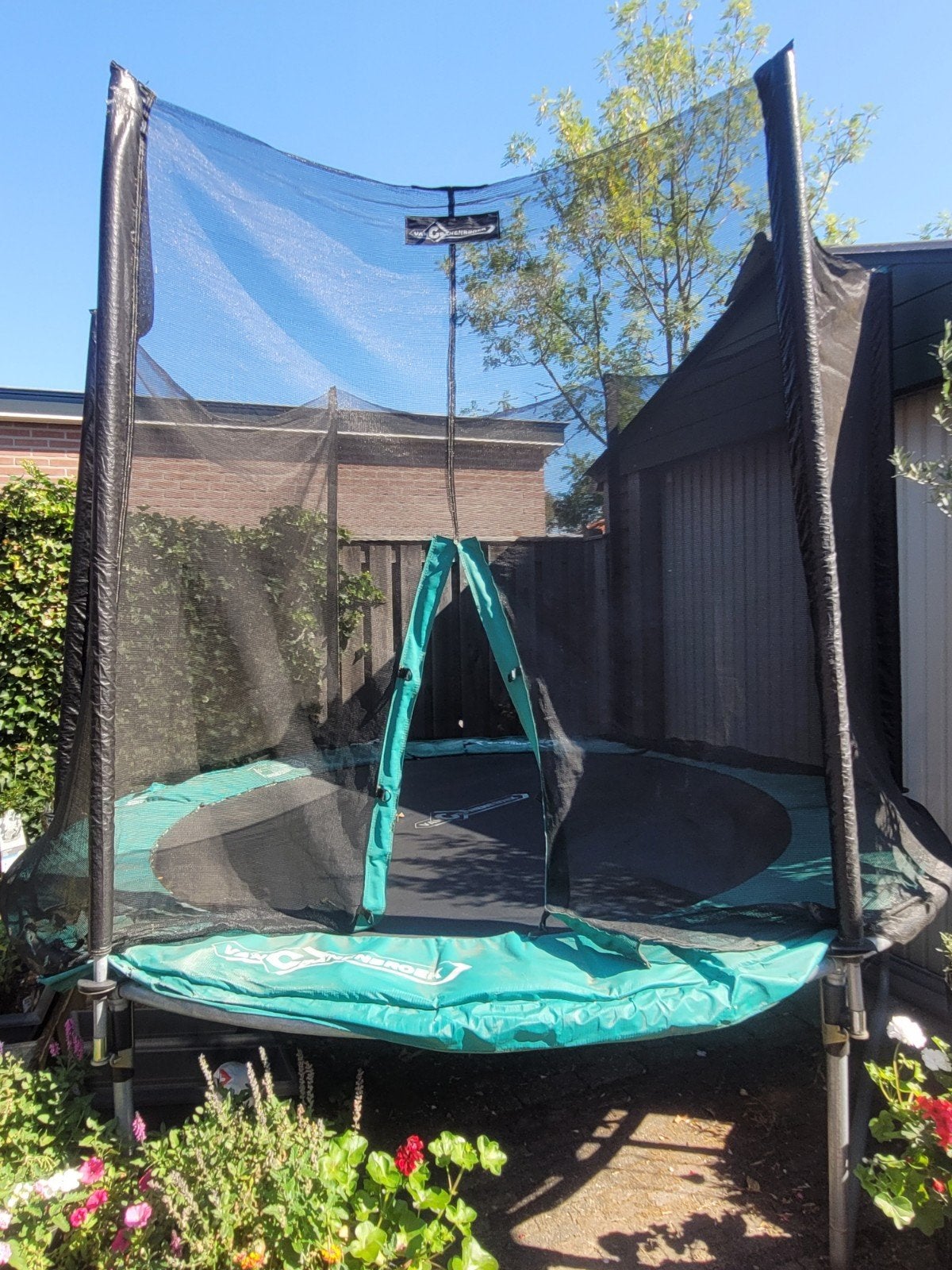 Trampoline met vangnet, Ophalen, Gebruikt