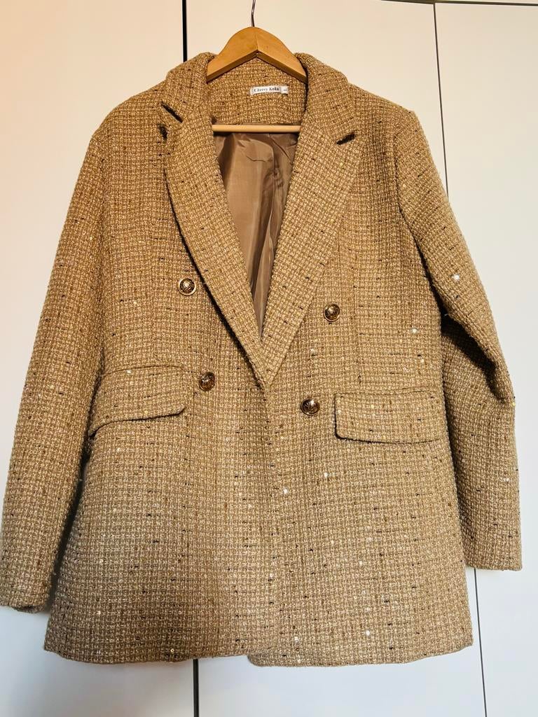 Cherry Koko blazer  maat L new, Ophalen of Verzenden, Nieuw, Maat 42/44 (L), Bruin