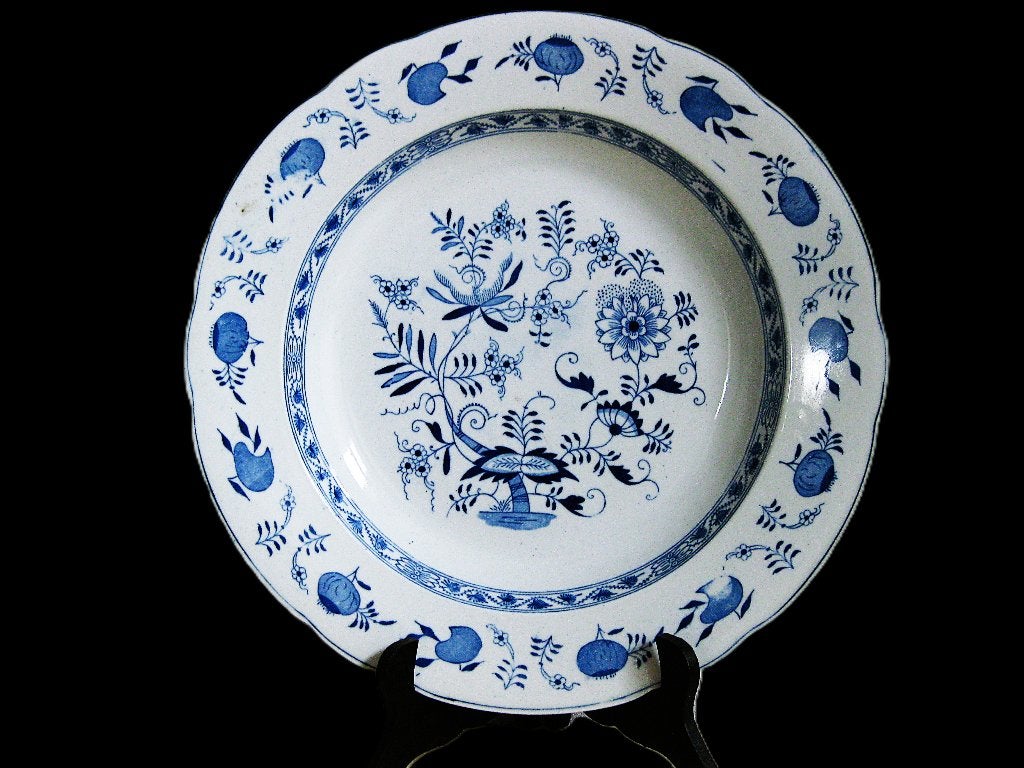 Petrus Regout serveerschaal met Zwiebelmuster patroon ( ui), Antiek en Kunst, Ophalen of Verzenden