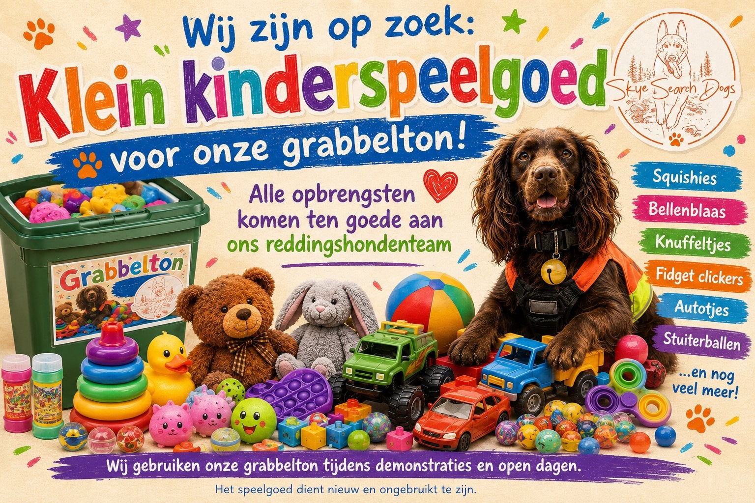 Gezocht: klein speelgoed voor grabbelton, Ophalen, Nieuw, Jongen of Meisje