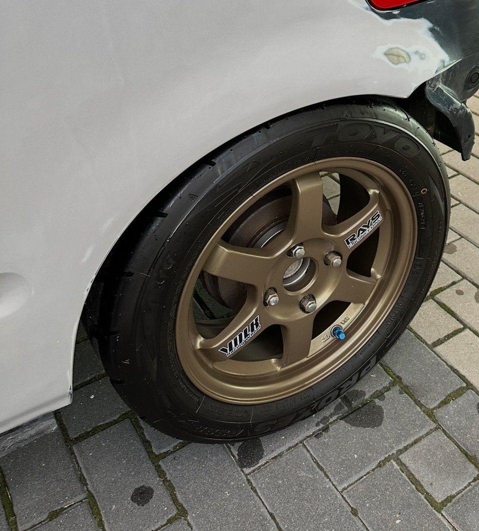 Nieuwe Toyo Banden 205/50/15 op TE37 Velgen, Ophalen, 15 inch, Banden en Velgen, Nieuw