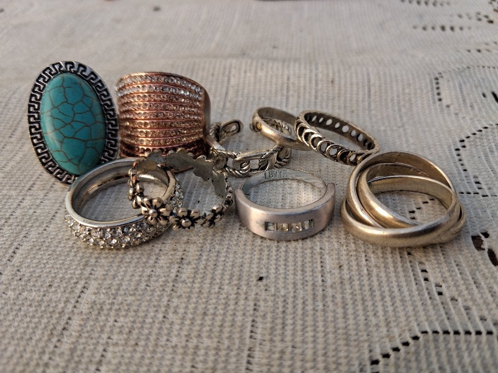 Lot vintage ringen, Verzenden, Overige materialen, Ring