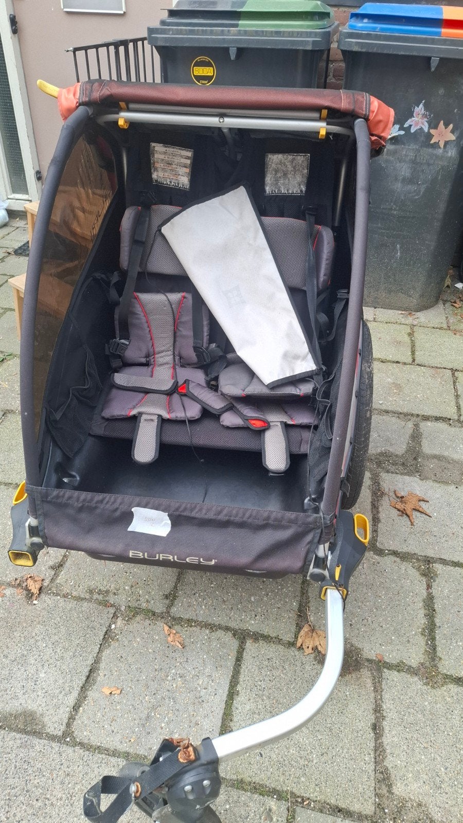Burley fietskar voor kinderen - Inclusief babyzitje, Ophalen, Gebruikt, Vering, Burley