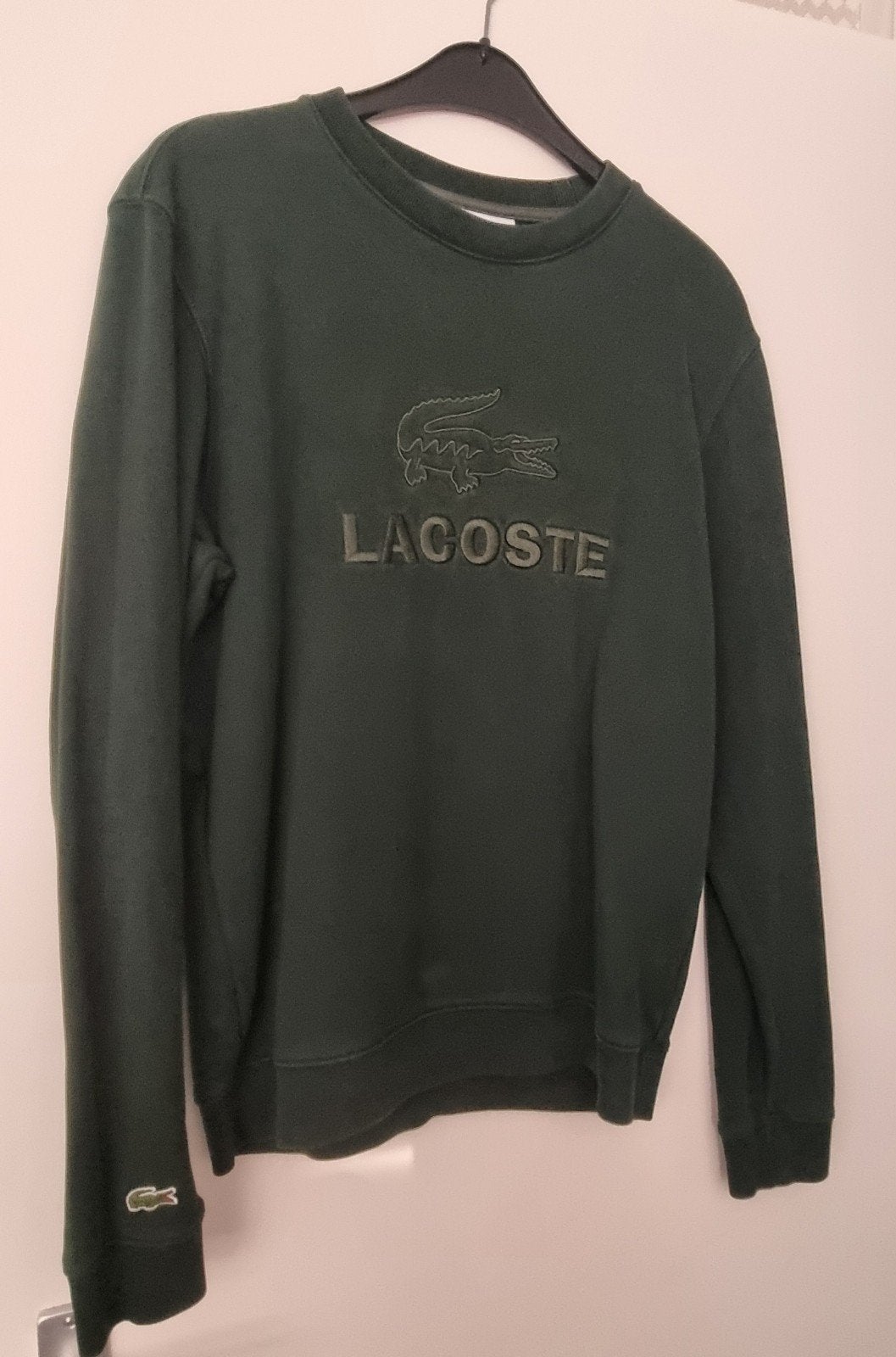 Lacoste sweater donkergroen maat S, Lacoste, Ophalen of Verzenden, Zo goed als nieuw, Groen