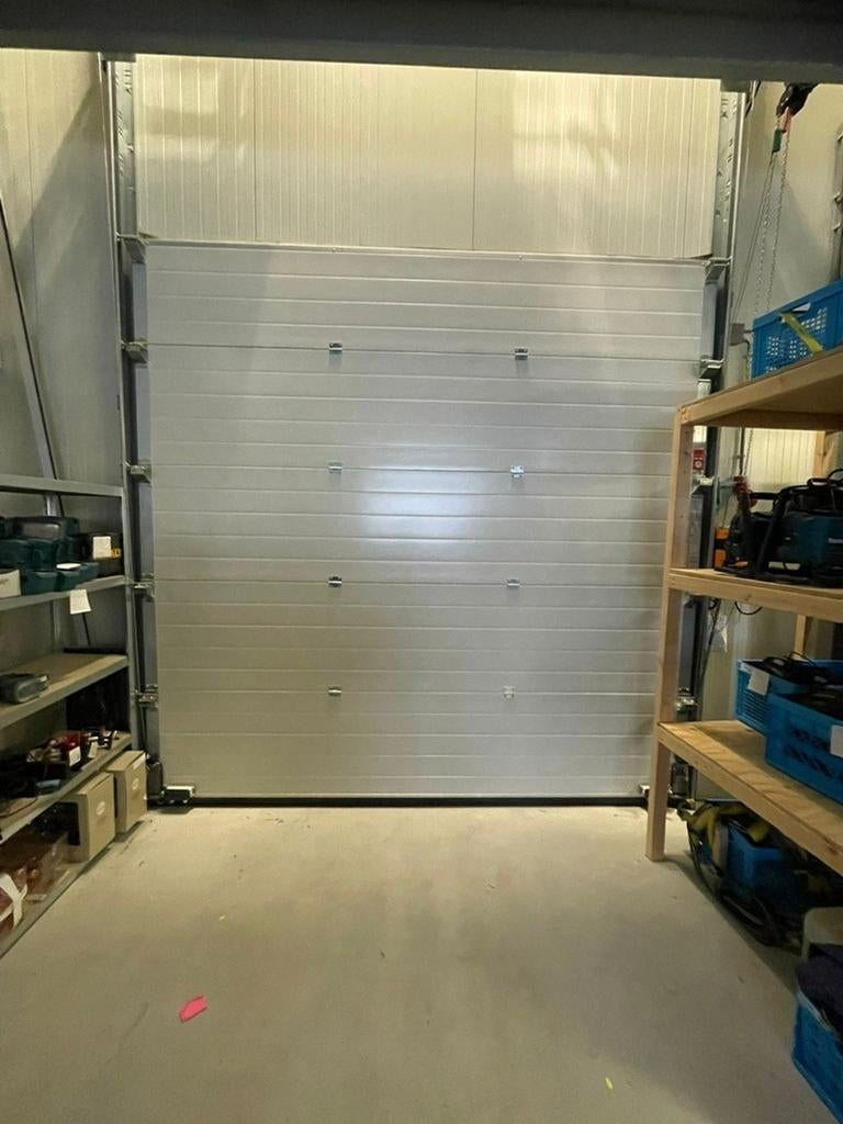Elektrische Alpha Roldeur ca. 304x301 cm, 200 cm of meer, Wit, Ophalen of Verzenden, Zo goed als nieuw