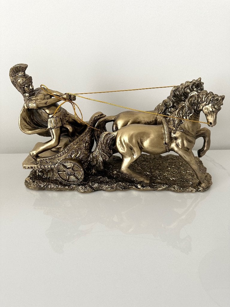 Romeinse paard beeld goud decoratie, Ophalen of Verzenden, Zo goed als nieuw, Dier