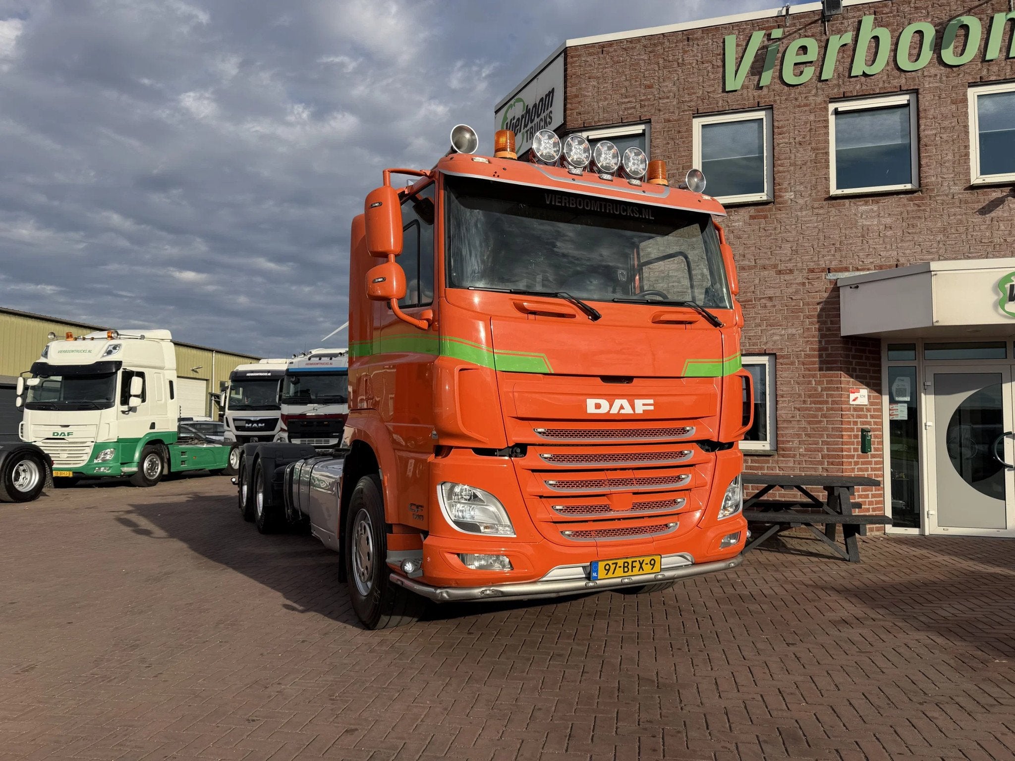 DAF CF CF510 6X2 FAS Chassis /10 tyres / Holland Truck, Auto's, Automaat, Euro 6, Bedrijf, Diesel