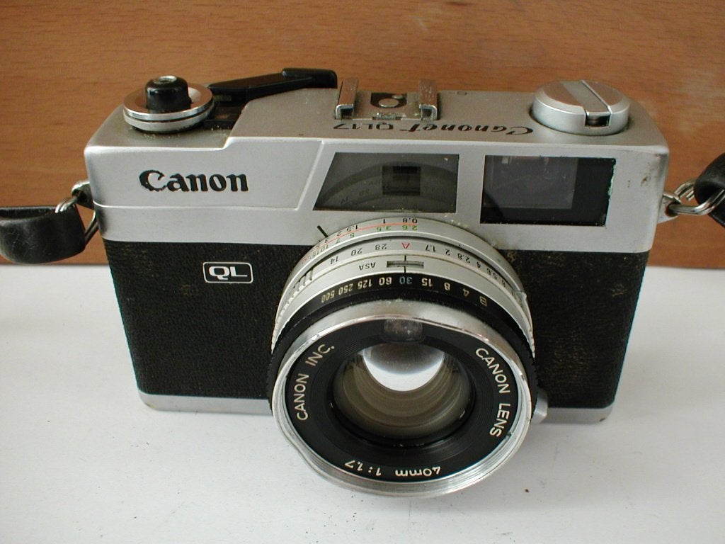 Canon Canonet QL17 meetzoeker ( rangefinder ) F/1.7, Ophalen of Verzenden, Gebruikt, Compact, Canon