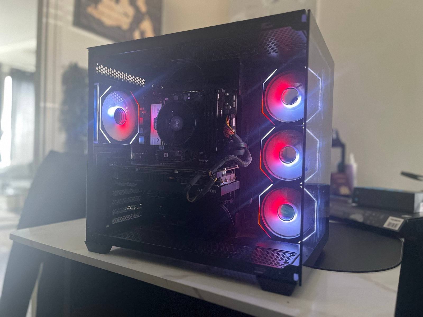 Gaming pc Full setup | 7800xt, 7 7600, 32GB ram, HDD, 32 GB, Ophalen of Verzenden, Zo goed als nieuw