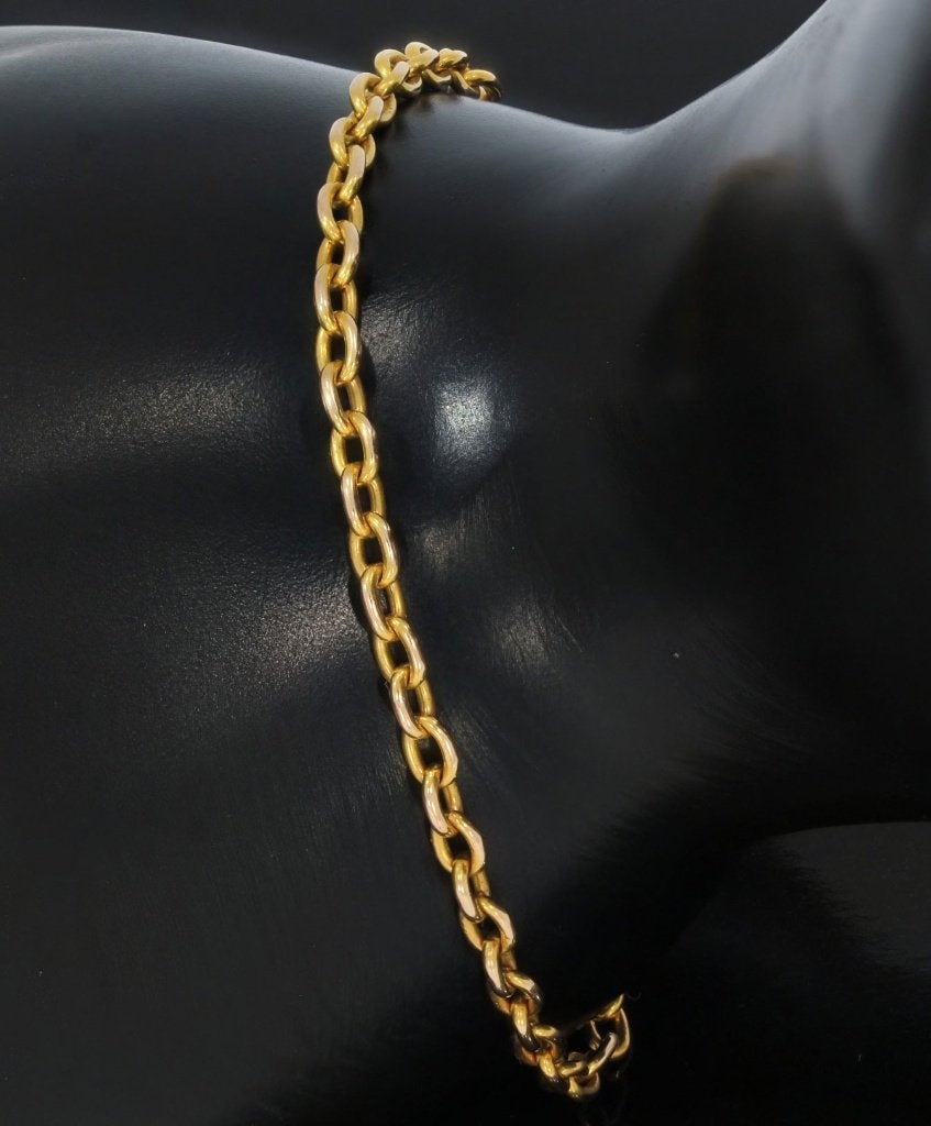 Anker schakel armband 14k goud massief dames fraai luxe