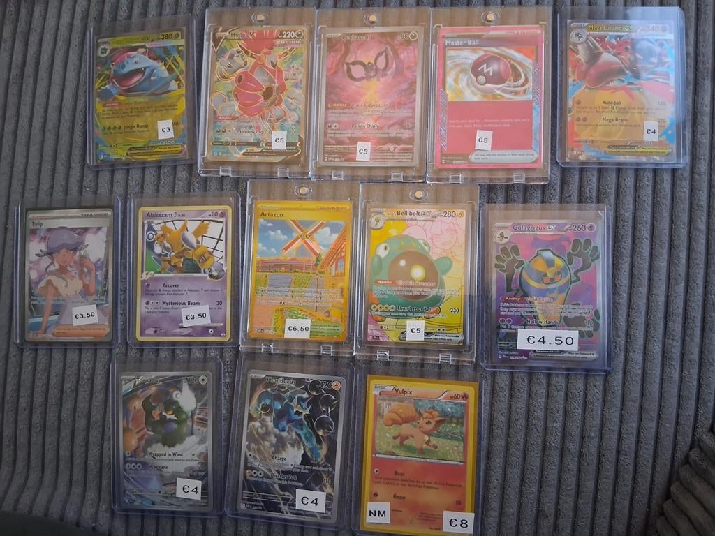 Modern pokemon cards, Ophalen of Verzenden, Gebruikt, Meerdere kaarten, Foil