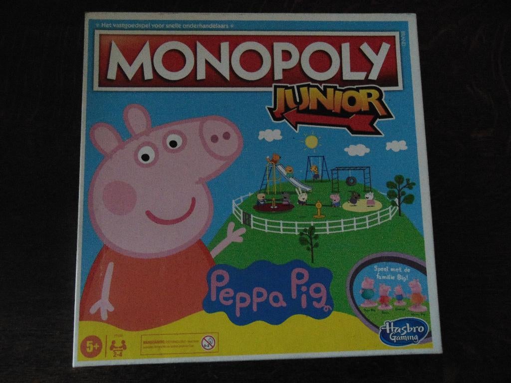 Monopoly Junior Peppa Pig Als Nieuw Hasbro, Een of twee spelers, Ophalen of Verzenden, Zo goed als nieuw, Hasbro