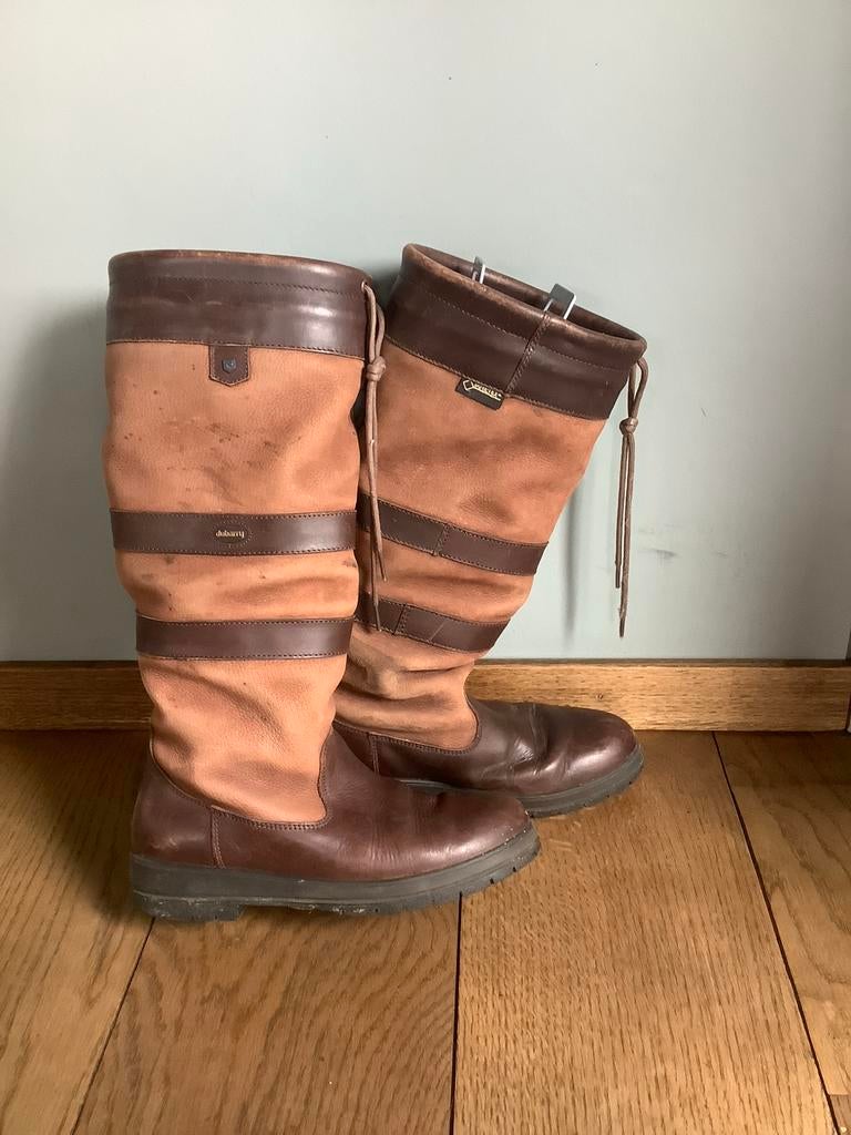 Dubarry Dameslaarzen Maat 41 - Bruin Leer, Kleding | Dames, Schoenen, Gedragen, Hoge laarzen, Bruin, Ophalen of Verzenden