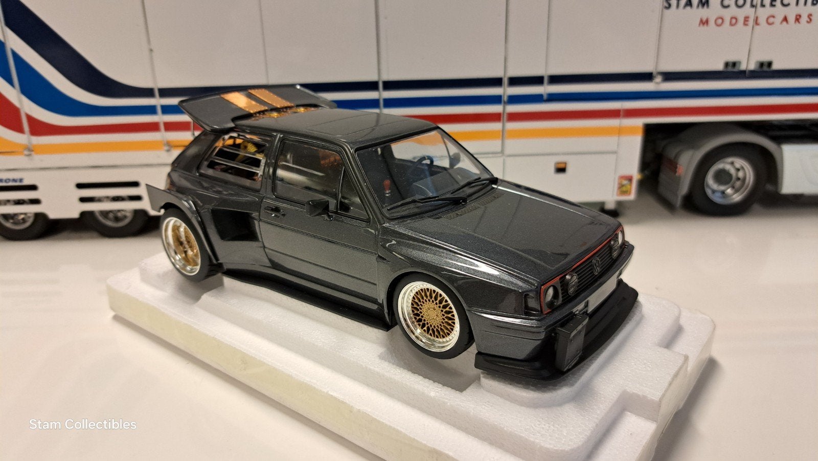 Minichamps Volkswagen Golf 2 JP Perf. Thunderbunny 1st PROTO, Hobby en Vrije tijd, Modelauto's | 1:18, Auto, Ophalen of Verzenden