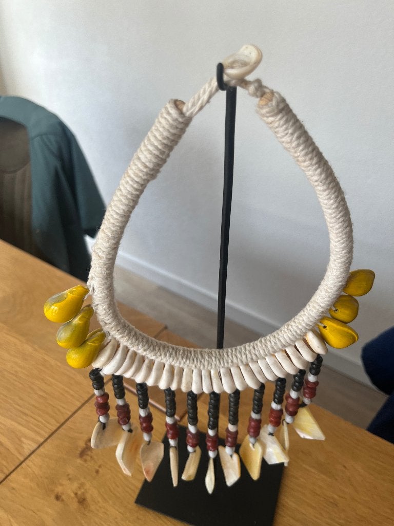 Schelpen ketting, Huis en Inrichting, Ophalen, Meerkleurig, Mediterraans, Zo goed als nieuw