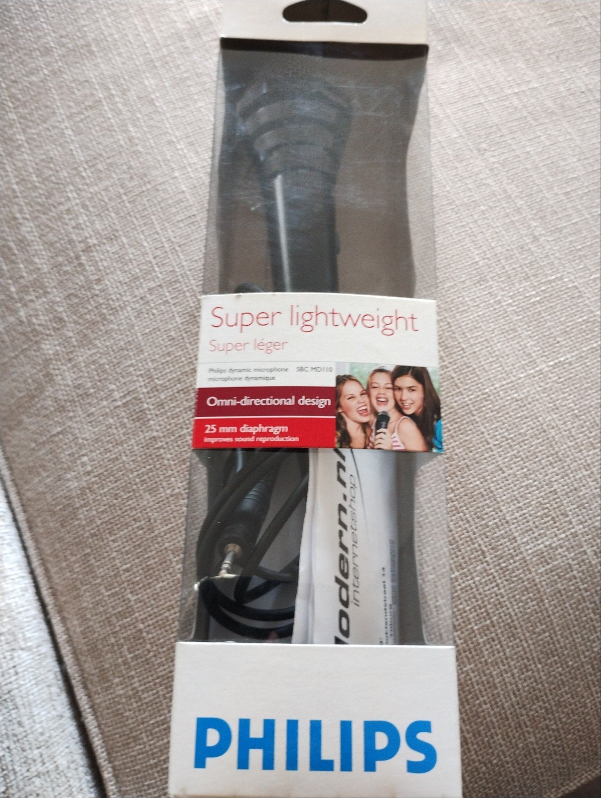 Philips Microfoon met snoer SBCMD110/00, Ophalen of Verzenden, Nieuw