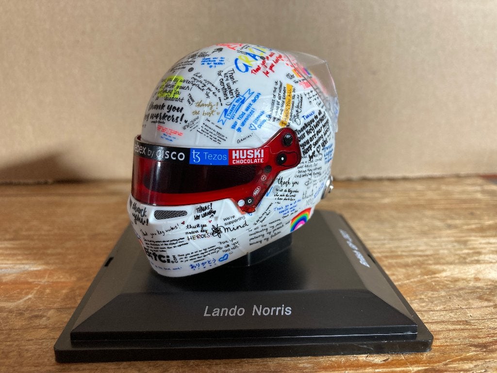 ✅ Lando Norris 1:5 helm British GP 2021 Mclaren F1 1/5, Verzamelen, Automerken, Motoren en Formule 1, Ophalen of Verzenden, Nieuw