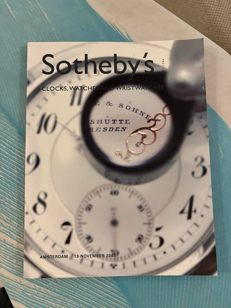 Sothebys veiling catalogus horloges en klokken, Ophalen of Verzenden, Gelezen