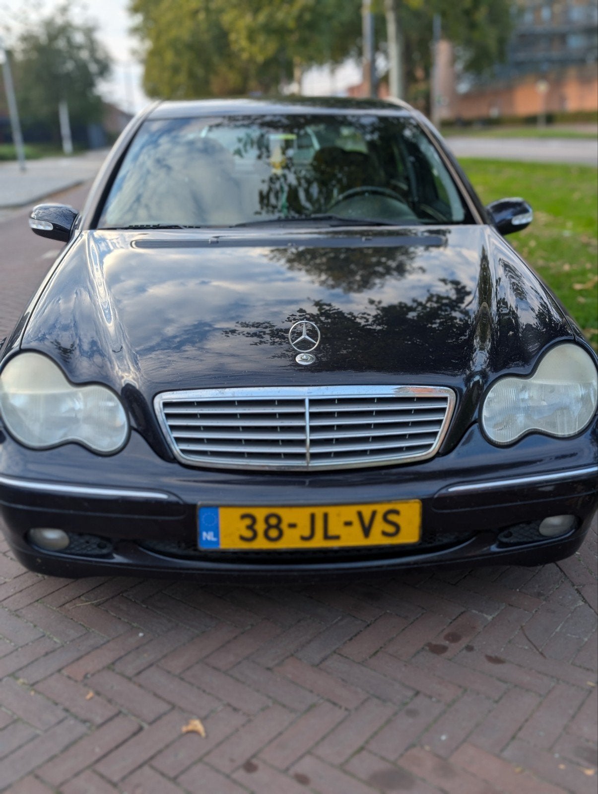 Mercedes-Benz C-Klasse 2.2 CDI C220 Sedan AUT 2002, Auto's, Automaat, Blauw, 1445 kg, Origineel Nederlands