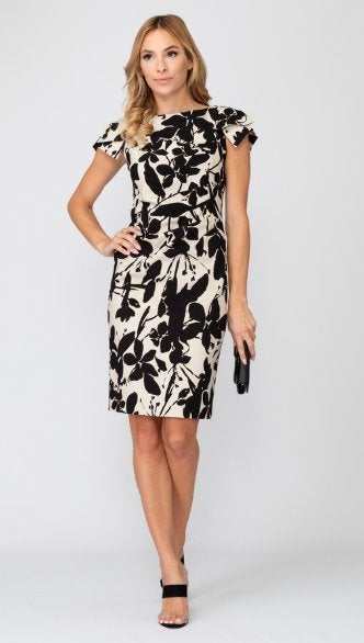Joseph Ribkoff elegante stretch jurk mt 42 valt mt 40