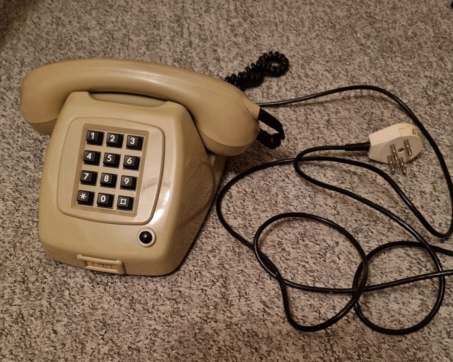 Vintage PTT T65TDK druktoetstelefoon, Telecommunicatie, Vaste telefoons | Niet Draadloos, Ophalen of Verzenden, Gebruikt