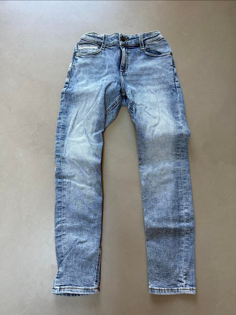Jeans spijkerbroek van WE Blue Ridge model Slim Maat 146, Ophalen of Verzenden, Zo goed als nieuw, Jongen of Meisje, Broek