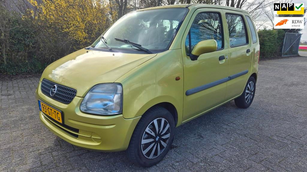 Opel Agila 1.2-16V Comfort NIEUWE APK, Auto's, Opel, Bedrijf, Te koop, Agila, Airbags, Elektrische buitenspiegels, Metallic lak
