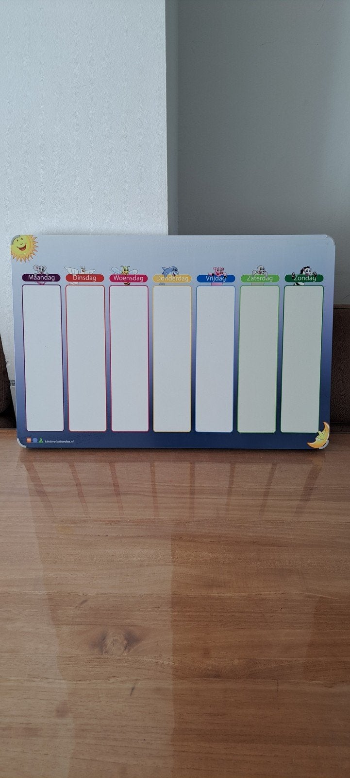 Weekbordplanning blanco, Ophalen of Verzenden, Krijtbord
