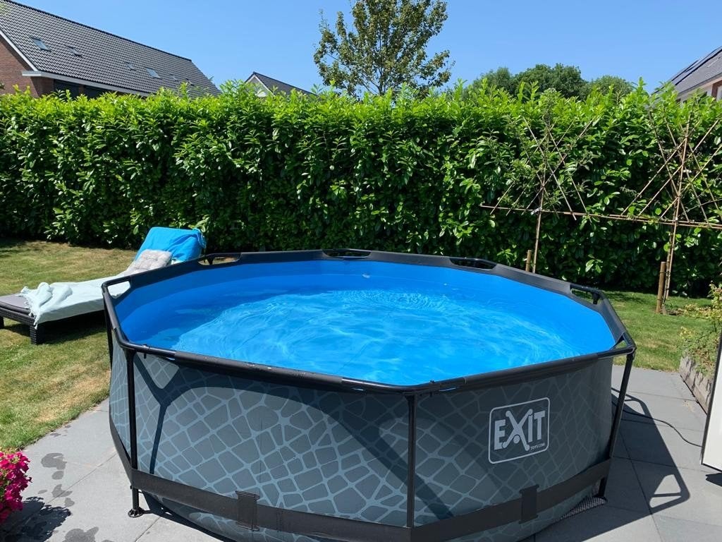 Exit Stone 360 cm zwembad, Tuin en Terras, Ophalen, Rond, Zo goed als nieuw, Opzetzwembad
