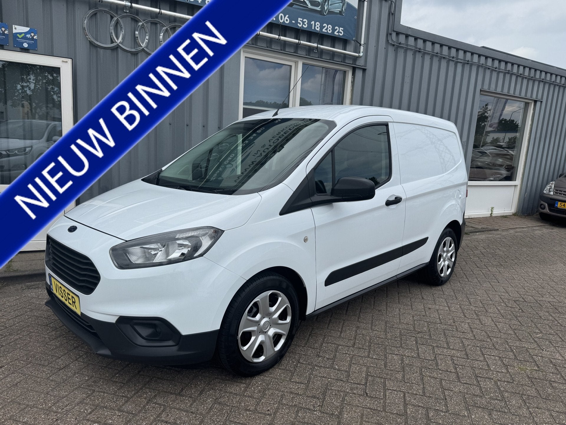 Ford Transit Courier 1.0 Ambiente (bj 2019), Auto's, Voorwielaandrijving, Gebruikt, Wit, Handgeschakeld