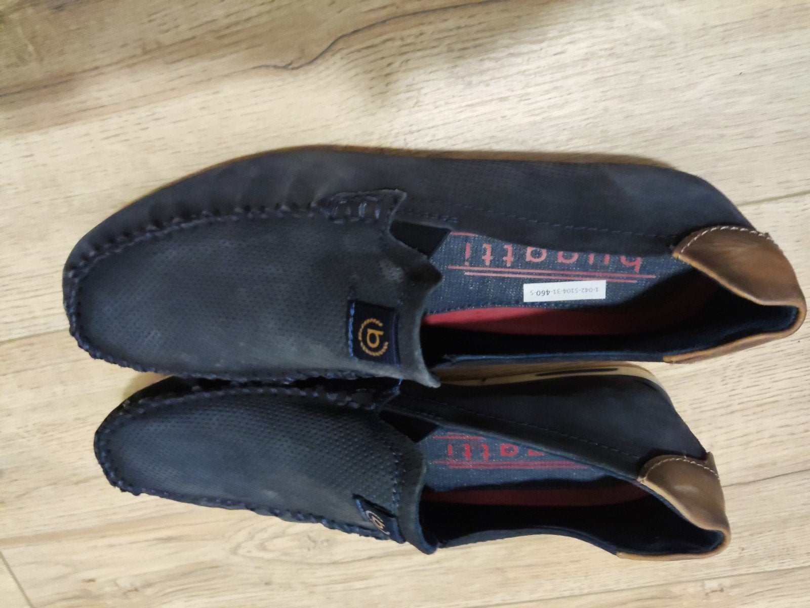Bugatti loafers maat 46 donkerblauw - 2x gedragen, Loafers, Bugatti, Blauw, Ophalen of Verzenden