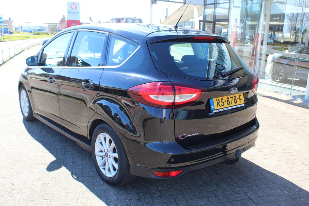 Ford C-MAX 1.0-125pk Titanium. Goed onderhouden hoogzitter !, Auto's, Voorwielaandrijving, 12 maanden, Stof, Gebruikt