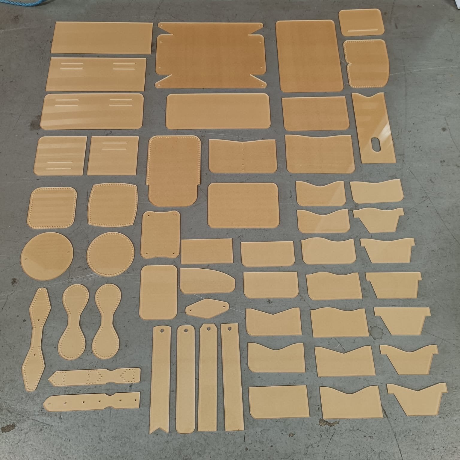 Acryl sjablonen voor lederwaren - Diverse patronen, Overige thema's, Gereedschap of Toebehoren, Nieuw, Ophalen of Verzenden