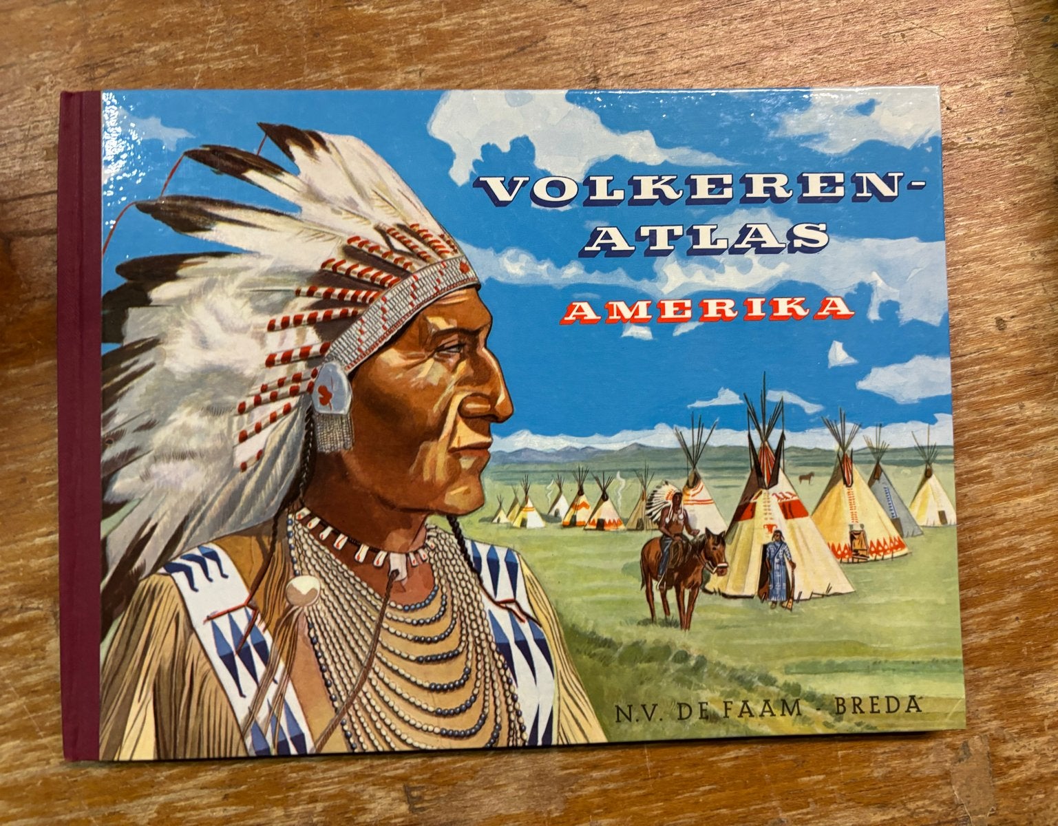 Volkeren-Atlas Amerika - N.V. De Faam Breda, Ophalen of Verzenden, Gelezen